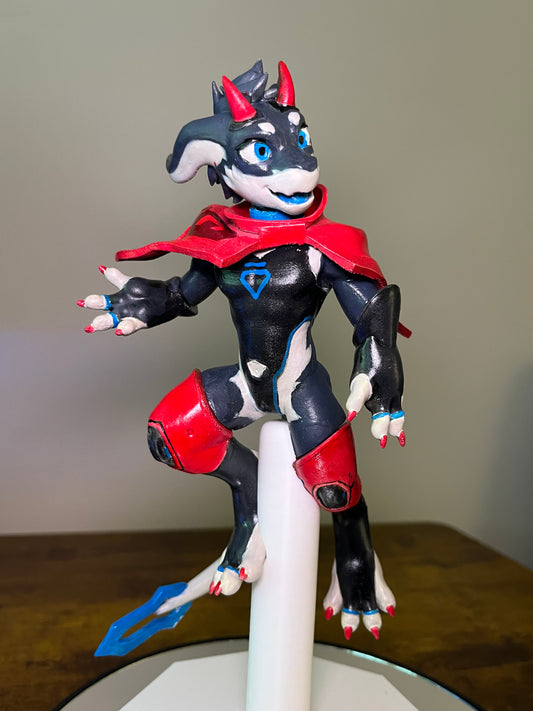 3D Printed "Cherub" Character Furry Figure Customizable